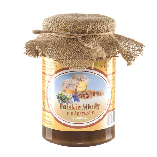 POLSKIE MIODY - miód gryczany 1000 g/POLISH HONEY - buckwheat honey 1000g